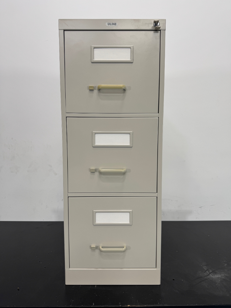 Image of Uline 3 Drawer Filing Cabinet